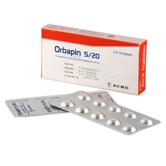 Pack Image: Orbapin 5 mg Tablet (5 x 10)