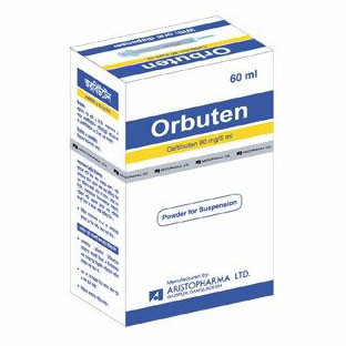 Pack Image: Orbuten 90 mg Suspension (60 ml bottle)