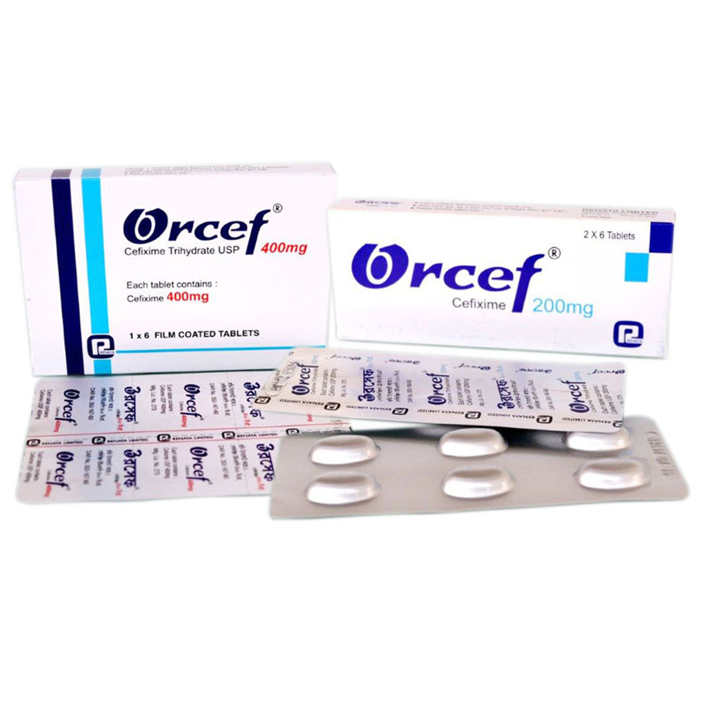 Pack Image: Orcef 200 mg Tablet (2 x 6)