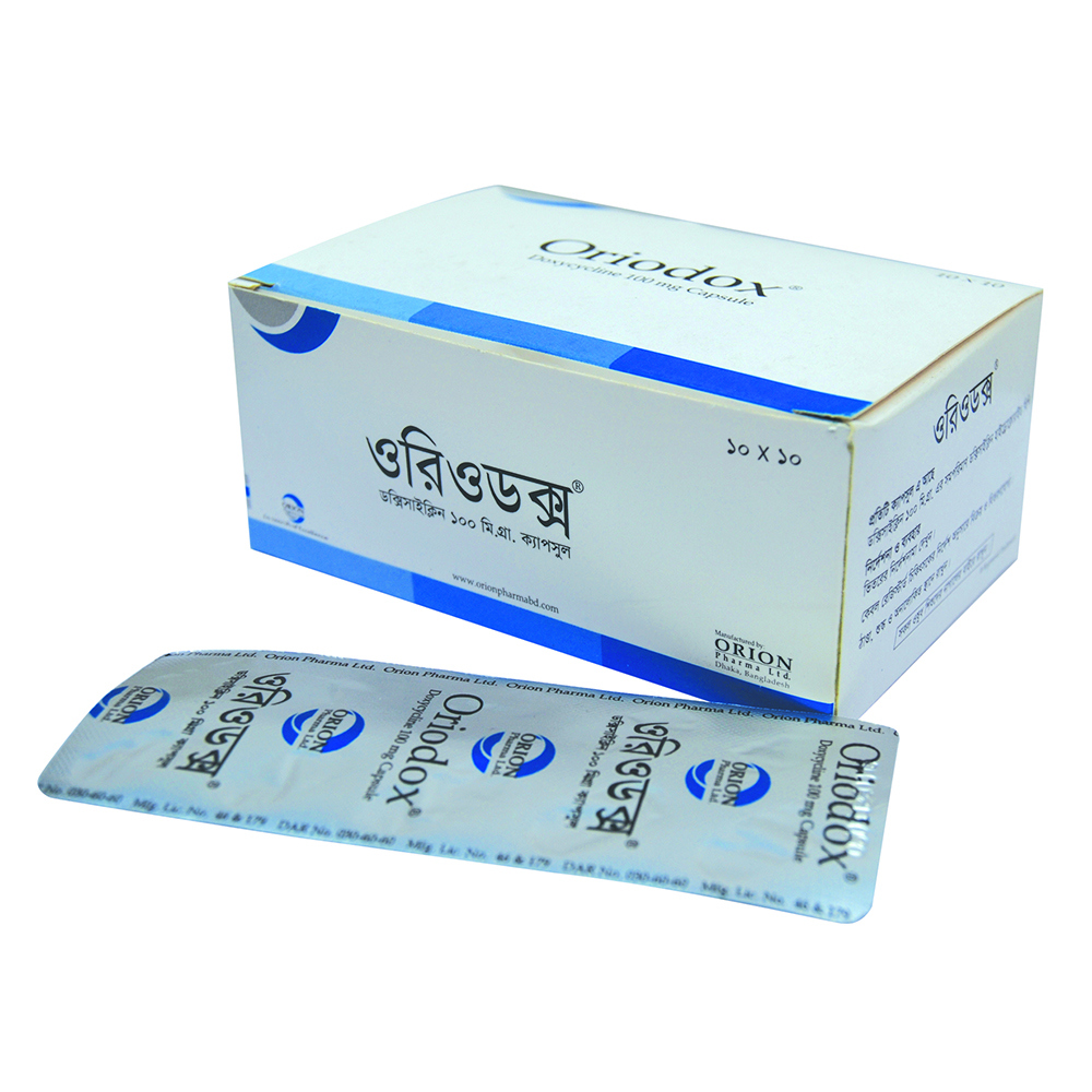 Pack Image: Oriodox 100 mg Capsule (10 x 10)