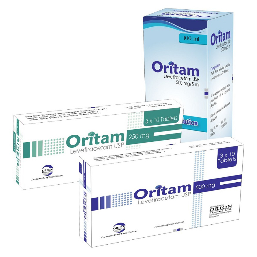 Pack Image: Oritam 500 mg Tablet (3 x 10)