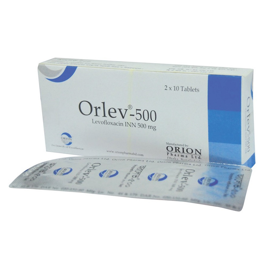 Pack Image: Orlev 500 mg Tablet (2 x 10)