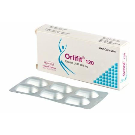 Pack Image: Orlifit 120 mg Capsule (2 x 6)
