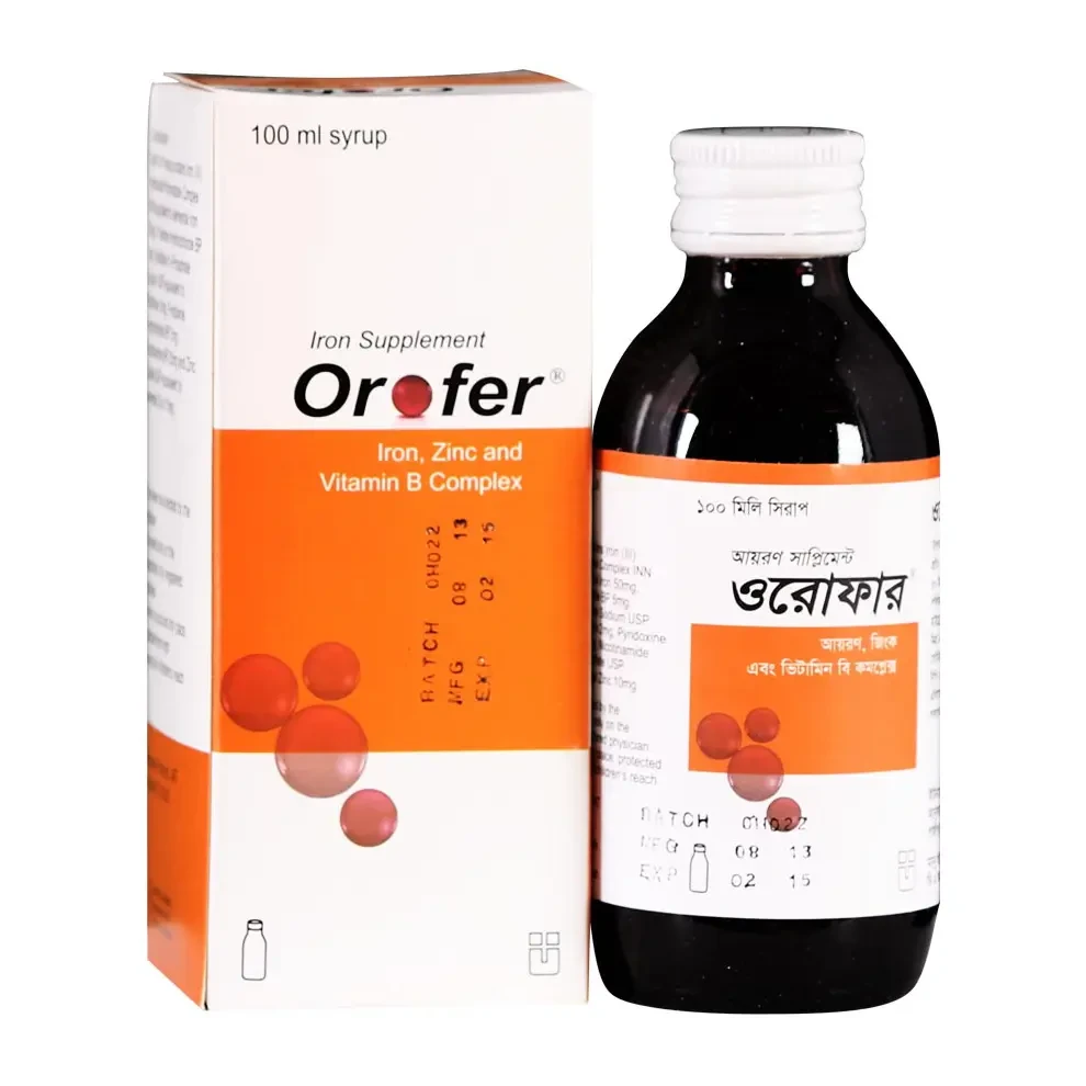 Pack Image: Orofer  Syrup (100 ml bottle)