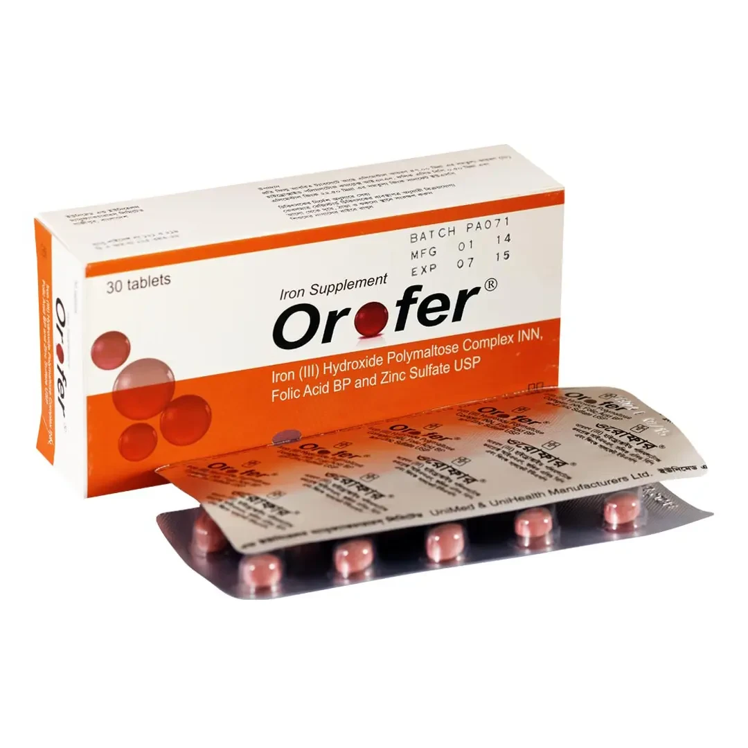 Pack Image: Orofer 47 mg Tablet (3 x 10)