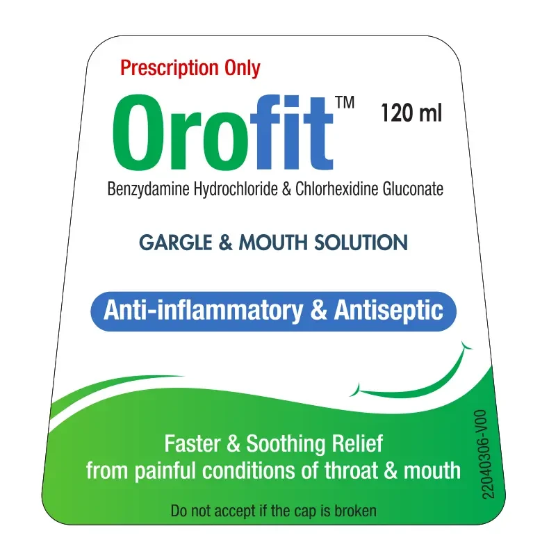 Pack Image: Orofit 0.15% Mouthwash (120 ml bottle)