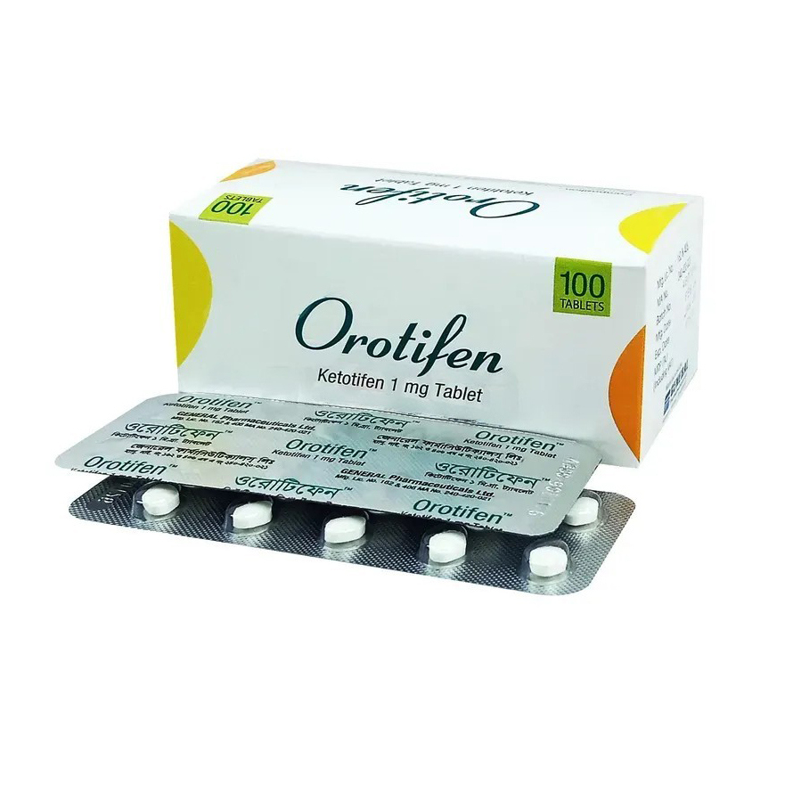 Pack Image: Orotifen 1 mg Tablet (10 x 10)