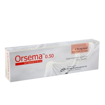 Pack Image: Orsema 0.5 mg Injection (0.5 mg pre-filled syringe)