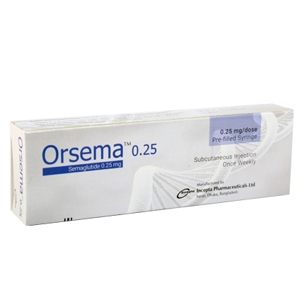 Pack Image: Orsema 0.25 mg Injection (0.25 mg pre-filled syringe)