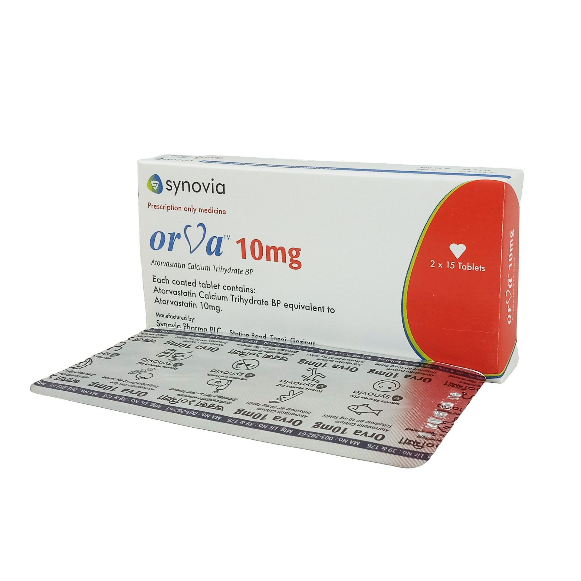 Pack Image: Orva 10 mg Tablet (2 x 15)