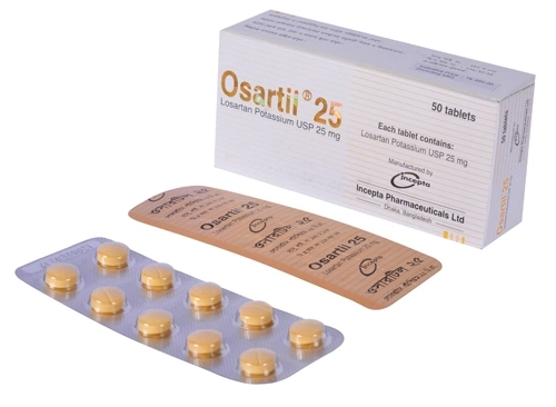 Pack Image: Osartil 25 mg Tablet (5 x 10)