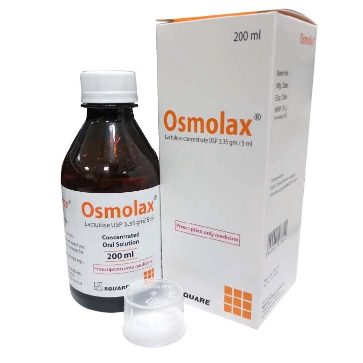 Pack Image: Osmolax 3.35 gm Oral Solution (200 ml bottle)