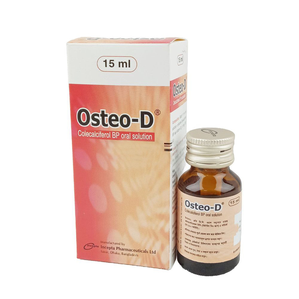 Pack Image: Osteo-D 200 IU Pediatric Drop (15 ml bottle)