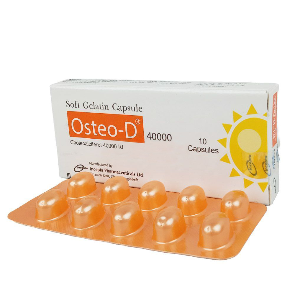 Pack Image: Osteo-D 40000 IU Capsule (1 x 10)