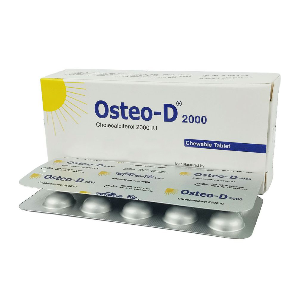 Pack Image: Osteo-D 2000 IU Chewable Tablet (1 x 10)