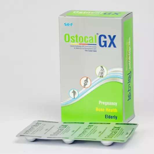 Pack Image: Ostocal GX 600 mg Tablet (5 x 8)