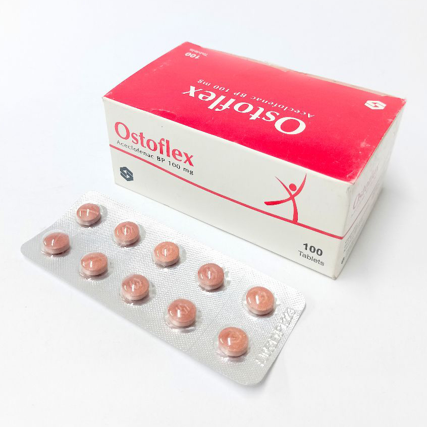 Pack Image: Ostoflex 100 mg Tablet (10 x 10)