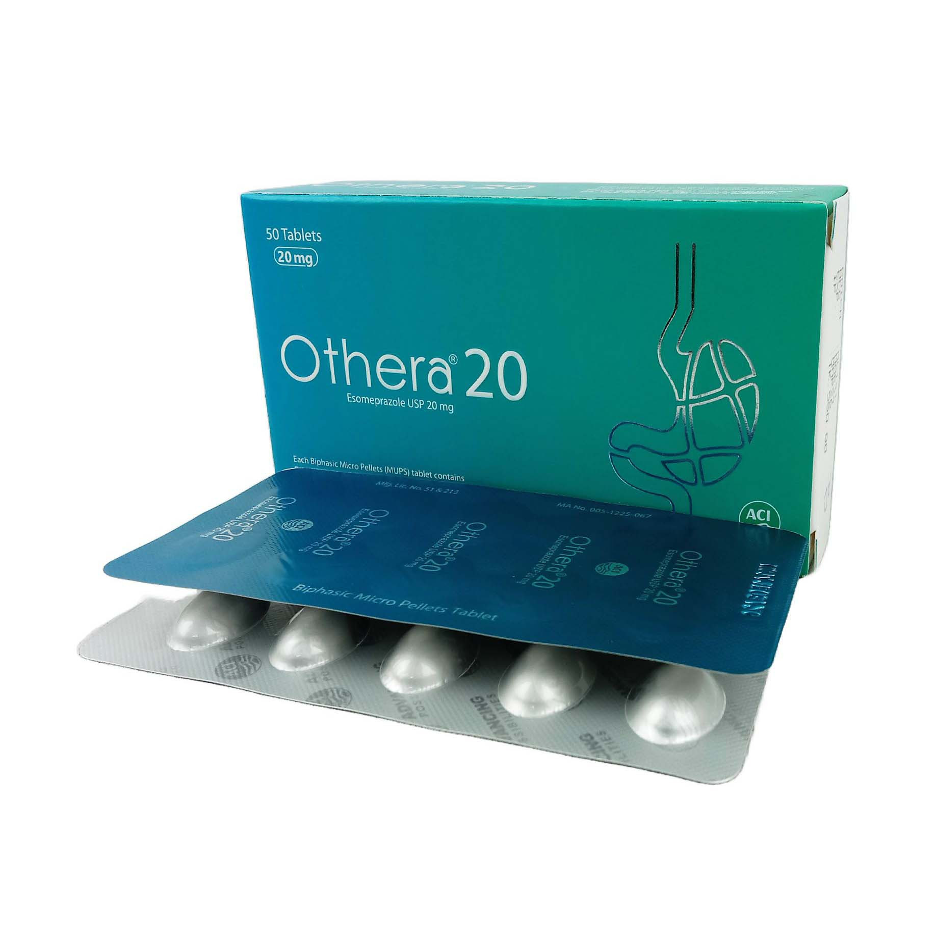 Pack Image: Othera 20 mg Tablet (5 x 10)