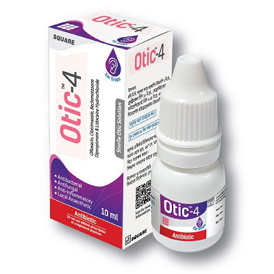 Pack Image: Otic-4 0.3% 1% Ear Drop (10 ml drop)