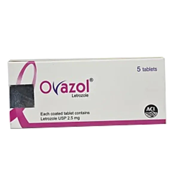 Pack Image: Ovazol 2.5 mg Tablet (1 x 5)