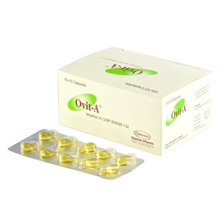 Pack Image: Ovit-A 50000 IU Capsule (10 x 10)