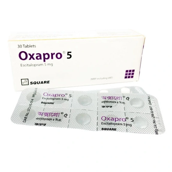 Pack Image: Oxapro 5 mg Tablet (3 x 10)