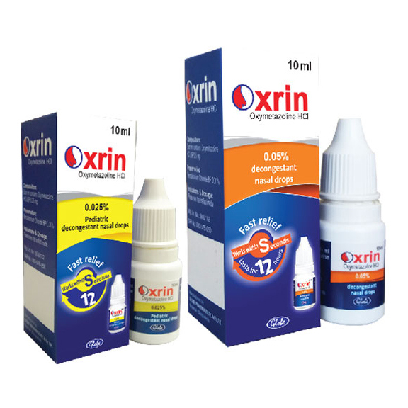 Pack Image: Oxrin 0.025% Nasal Drop (10 ml drop)