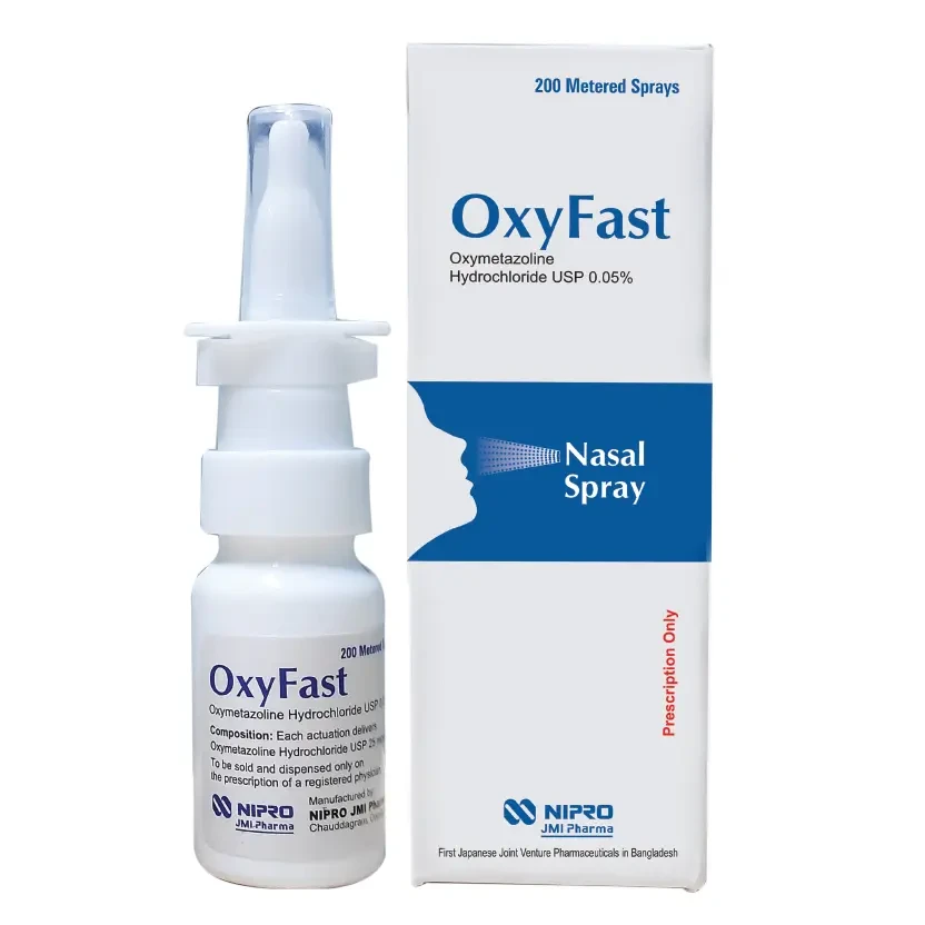 Pack Image: OxyFast 25 mcg Nasal Spray (200 metered spray)
