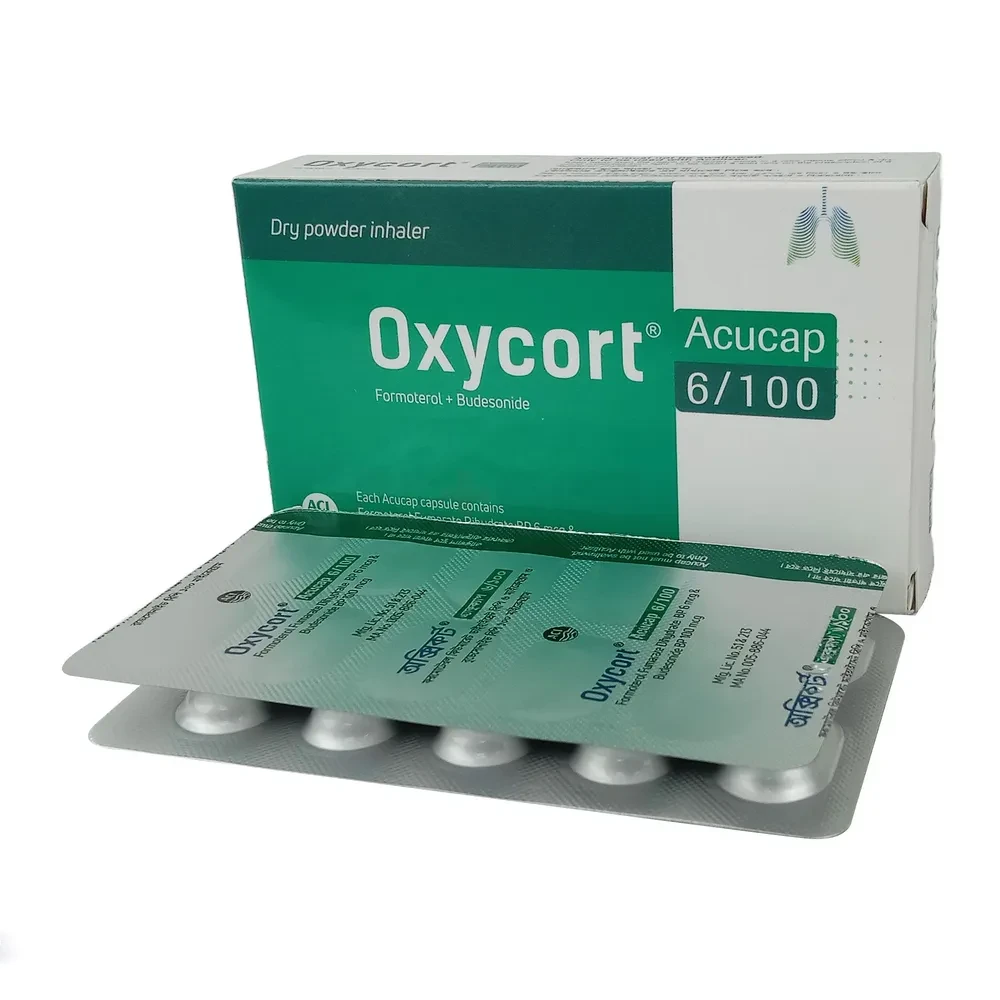 Pack Image: Oxycort 100 mcg Inhalation Capsule (3 x 10)