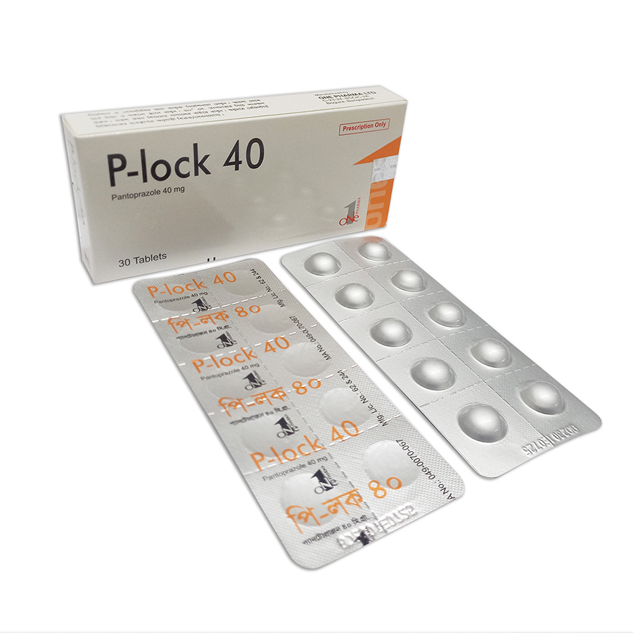 Pack Image: P-Lock 40 mg Tablet (3 x 10)