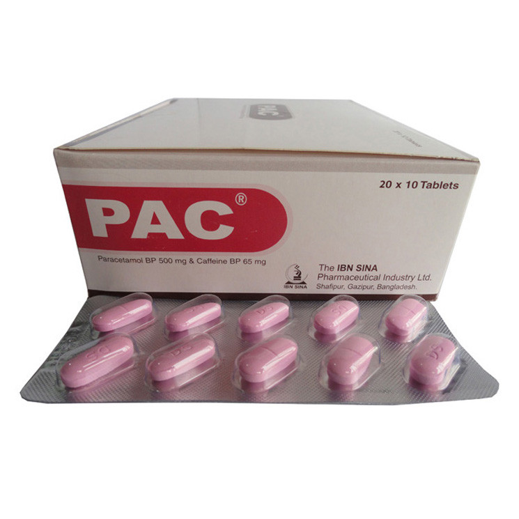 Pack Image: PAC 500 mg Tablet (20 x 10)