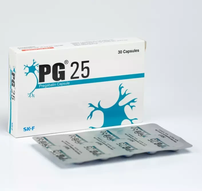 Pack Image: PG 25 mg Capsule (3 x 10)