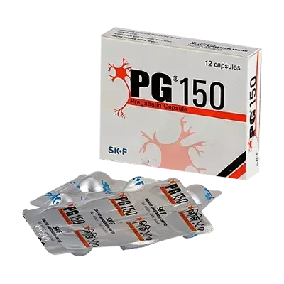 Pack Image: PG 150 mg Capsule (2 x 6)