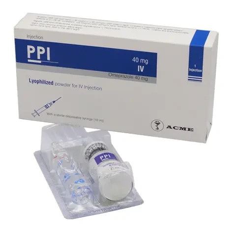 Pack Image: PPI 40 mg Injection (40 mg vial)