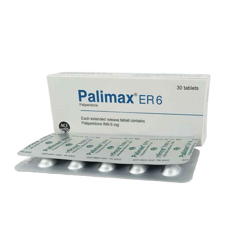 Pack Image: Palimax ER 6 mg Tablet (3 x 10)