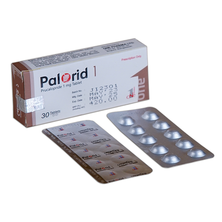 Pack Image: Palorid 1 mg Tablet (3 x 10)