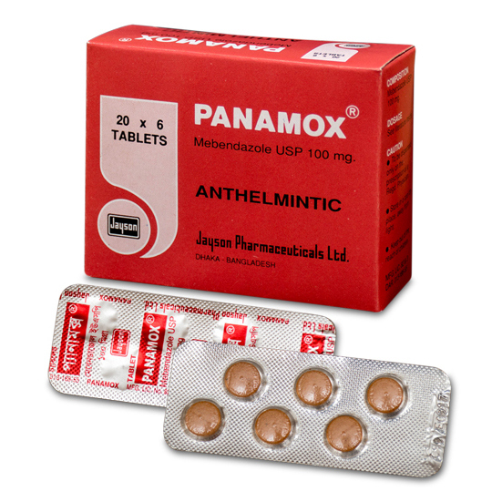 Pack Image: Panamox 100 mg Chewable Tablet (20 x 6)
