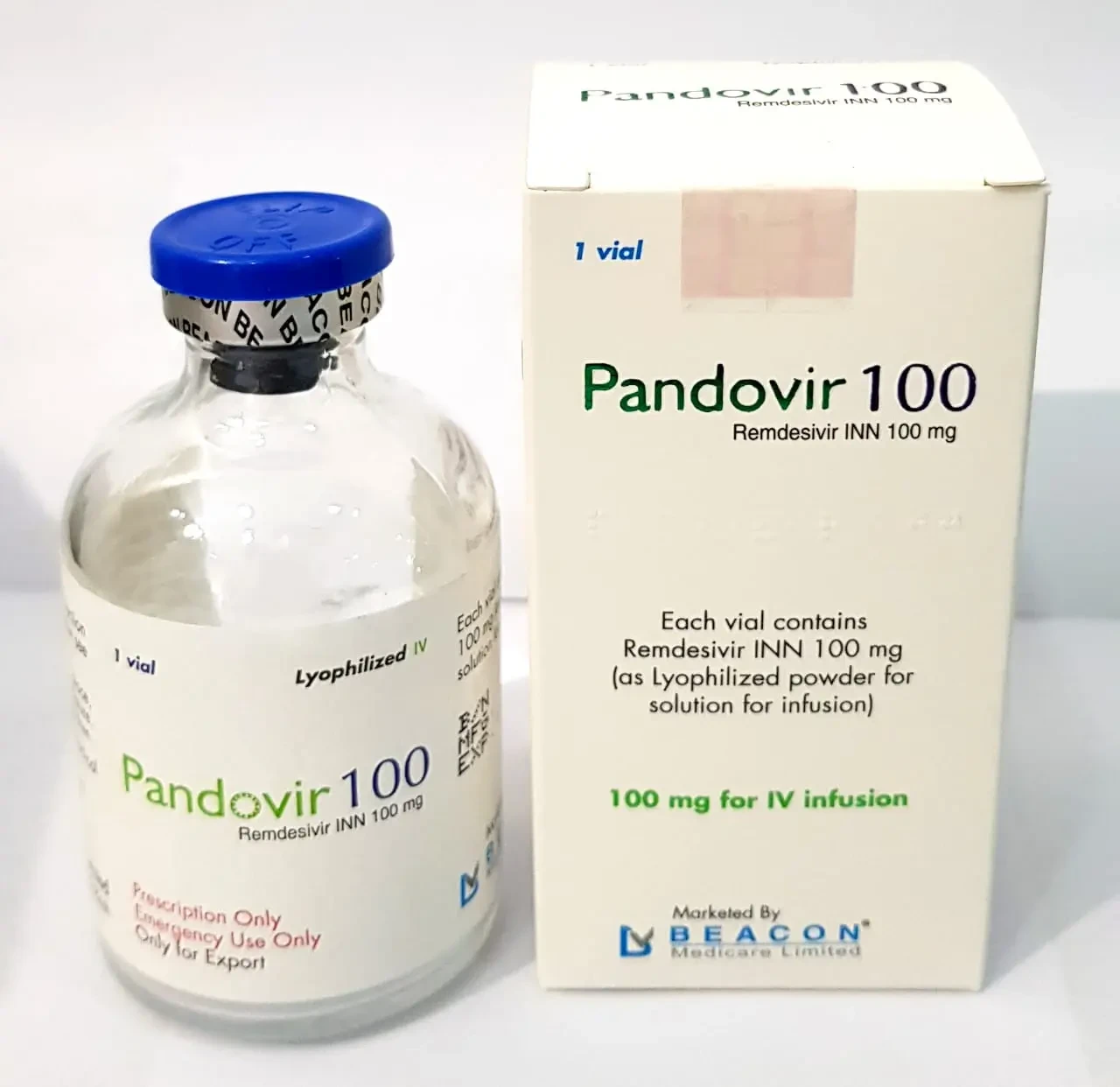Pack Image: Pandovir 5 mg Injection (100 mg vial)