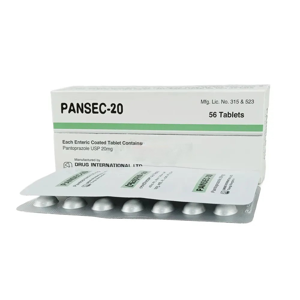 Pack Image: Pansec 20 mg Tablet (4 x 14)