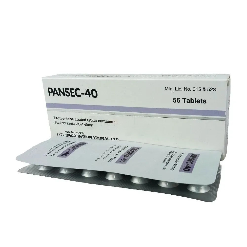 Pack Image: Pansec 40 mg Tablet (4 x 14)