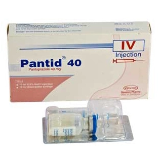Pack Image: Pantid 40 mg Injection (40 mg vial)