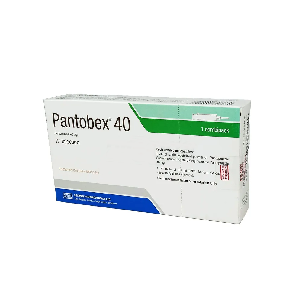 Pack Image: Pantobex 40 mg Injection (40 mg vial)