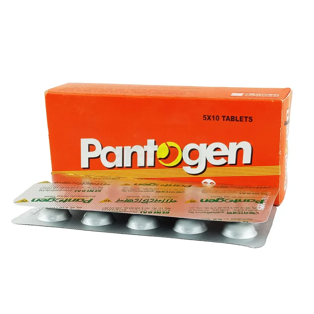 Pack Image: Pantogen 20 mg Tablet (5 x 10)