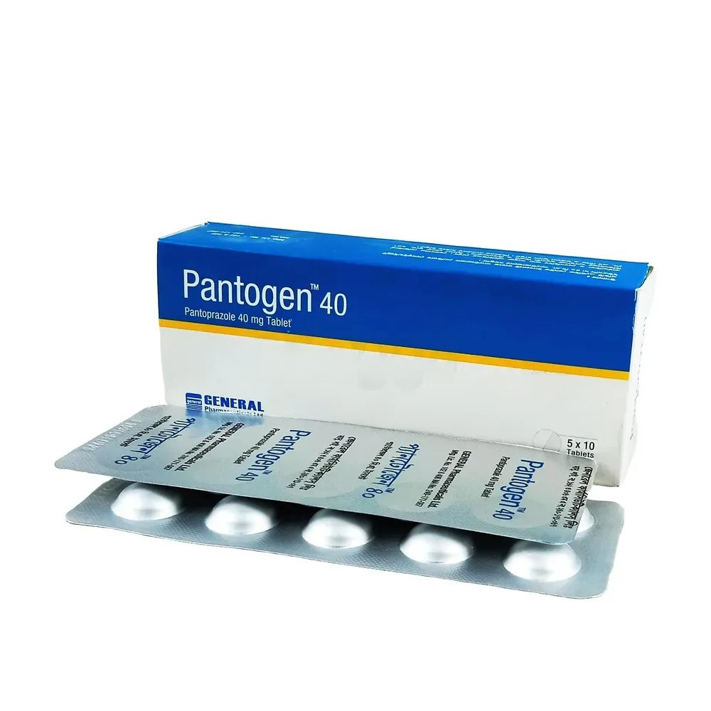 Pack Image: Pantogen 40 mg Tablet (5 x 10)