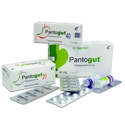 Pack Image: Pantogut 40 mg Tablet (5 x 10)