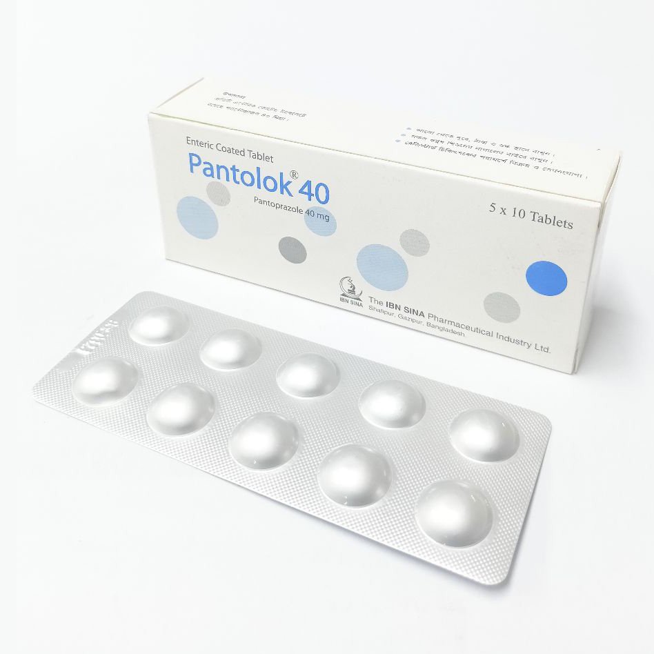 Pack Image: Pantolok 40 mg Tablet (5 x 10)
