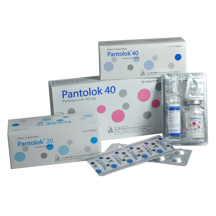 Pack Image: Pantolok 40 mg Injection (40 mg vial)