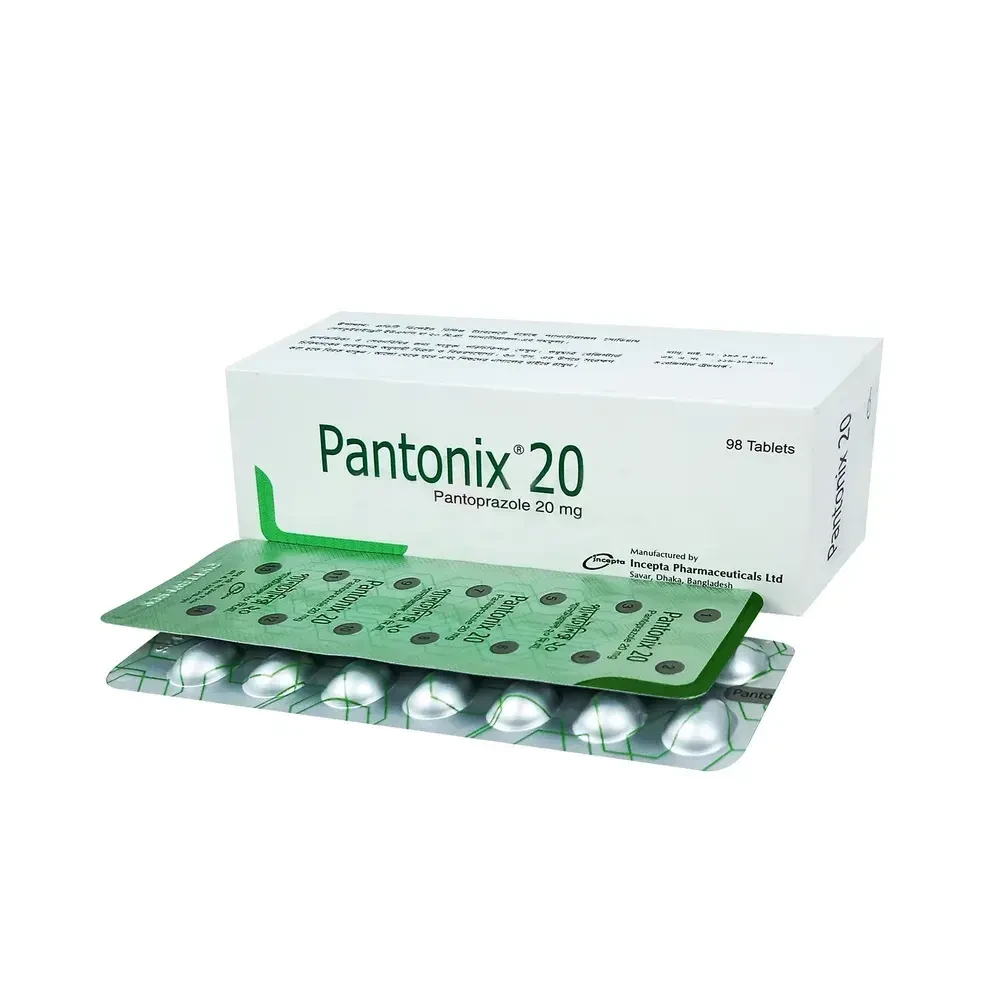 Pack Image: Pantonix 20 mg Tablet (7 x 14)