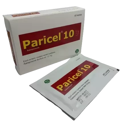 Pack Image: Paricel 10 mg Tablet (10 x 10)