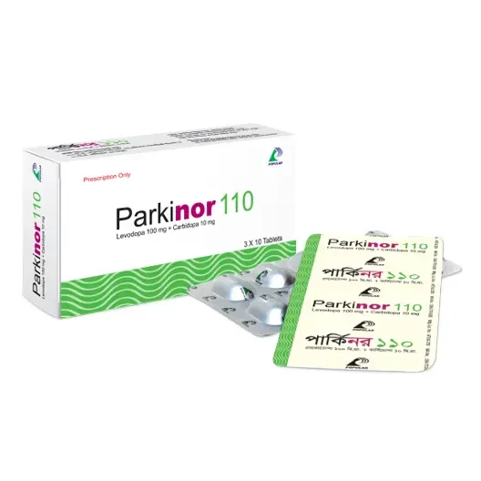 Pack Image: Parkinor 100 mg Tablet (3 x 10)